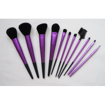 Venda quente 11pcs / set escova cosmética profissional conjunto de escova de maquiagem